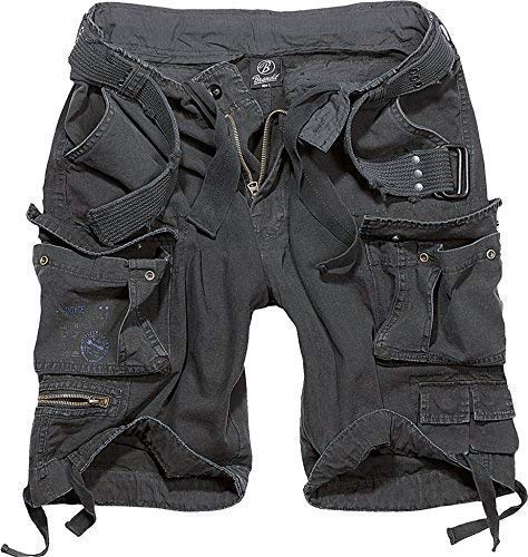 Brandit Unisex Adulto Savage Vintage Shorts - Negro, XL