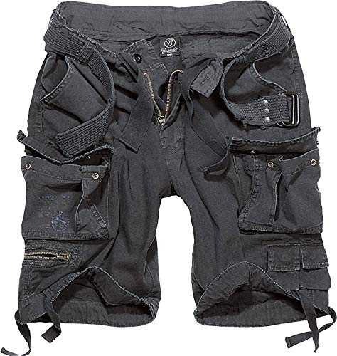 Brandit Unisex Adulto Savage Vintage Shorts - Negro, XL