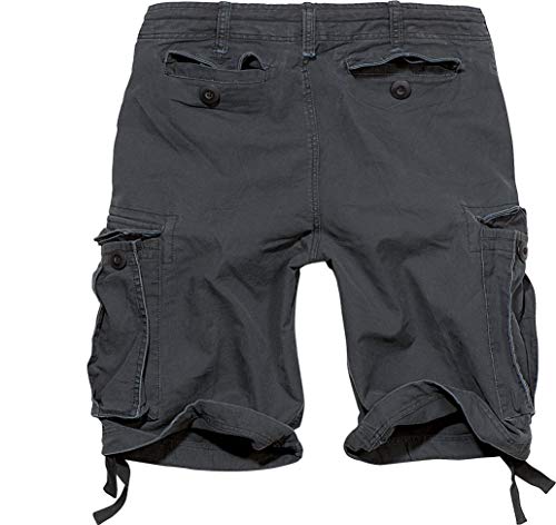 Brandit Unisex Adulto Vintage Básico Shorts - Negro, XL