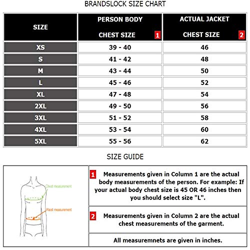 Brandslock Vintage Hombres Shearling Shearling Cuero Marrón Duffle Coat