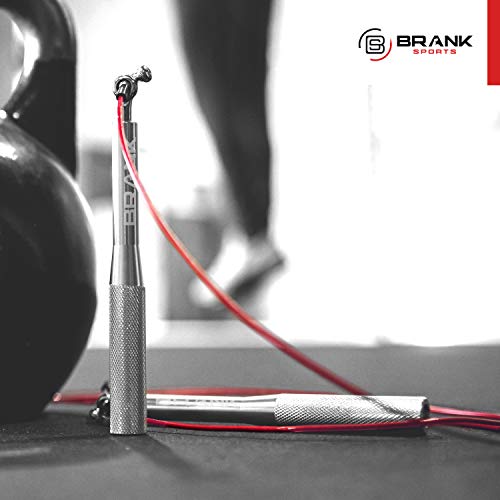 BRANK SPORTS® Comba Crossfit con 3 Cables | Cuerda Saltar Profesional Ajustable | Combas Crossfit Hombre y Mujer | Comba de Boxeo Speed Rope para Entrenamiento Funcional | Garantía 365 días