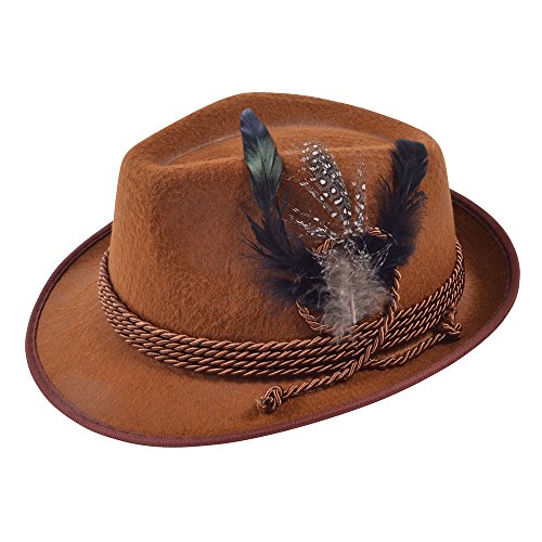 Bristol Novelty BH574 Oktoberfest Sombrero Marrón, Hombre Talla Única