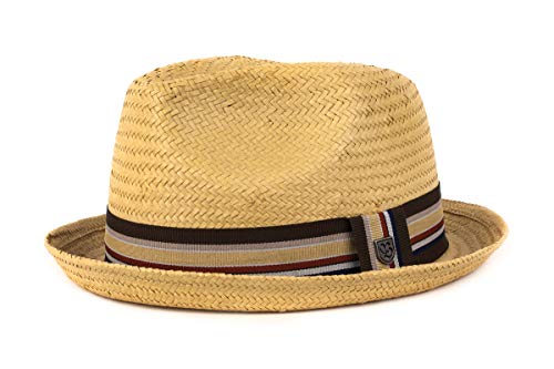 BRIXTON Unisex – Sombrero con ala Castor, Primavera/Verano, Unisex Adulto, Color Tan Straw, tamaño Large