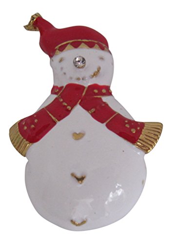 Broche Boutique esmalte clásico muñeco de nieve broche secreto Santa regalo/Festive broche
