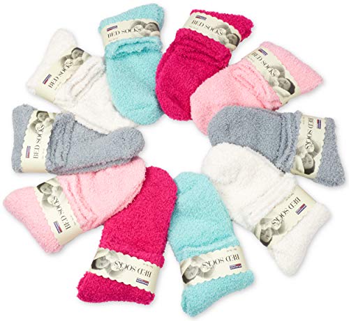 BRUBAKER Calcetines de Muyer para Dormir Multicolor Talla única (10 pares)