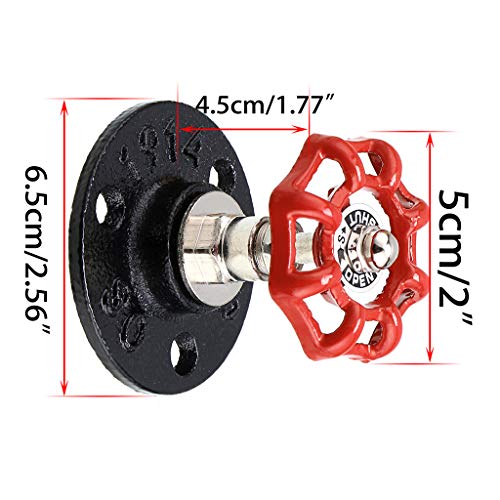 BTSKY 3 Unidades Gancho de Hierro Industrial para Colgar Abrigos y Sombreros - Estilo Vintage, para Colgar en la Pared, para Colgar en Ropa, Toallas, Bolsos, sombrillas, decoración del hogar Antiguo