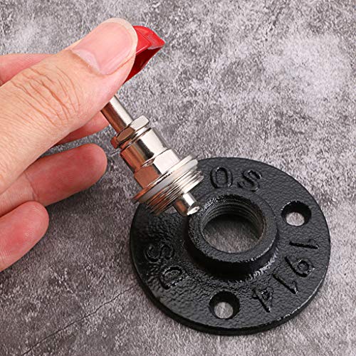 BTSKY 3 Unidades Gancho de Hierro Industrial para Colgar Abrigos y Sombreros - Estilo Vintage, para Colgar en la Pared, para Colgar en Ropa, Toallas, Bolsos, sombrillas, decoración del hogar Antiguo