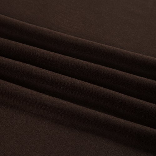 Bufanda de invierno grande para mujer 185 x 65 cm liso suave y cálido - marrón oscuro