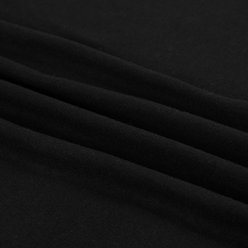 Bufanda de invierno grande para mujer 185 x 65 cm liso suave y cálido - negro