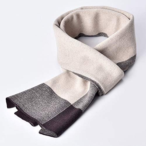 Bufanda de los hombres 100% del invierno de la bufanda de lana de cordero Hombres Cashmere tela escocesa caliente Anillo Echarpe Envolturas del hombre Pashmina bufandas y pañuelos de lana verdadero ca