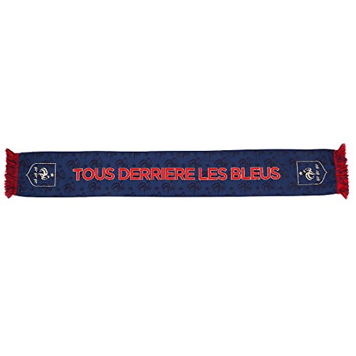Bufanda FFF - Tous Derrière Les Bleus - Oficial - Azul