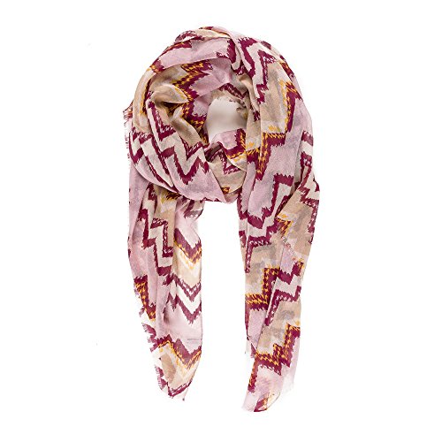 Bufanda para mujer con diseño de Paisley, ligera, de cachemira, moda otoño-invierno, tipo chal - rosa - Talla única