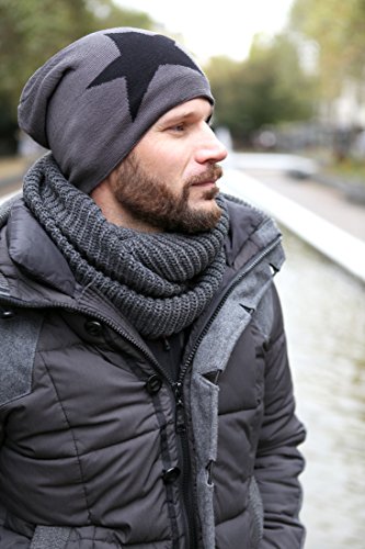 Bufanda unisex negro Talla única