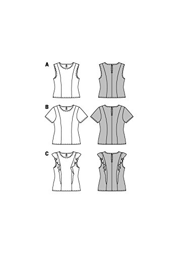 BURDA 6525 - Patrón de costura para camiseta de mujer (talla 38-20)
