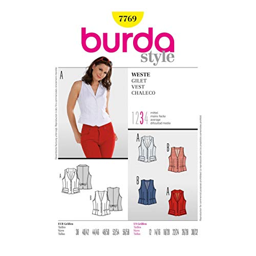Burda Patrón 7769 Chaleco