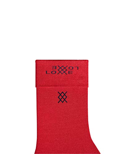 Burlington Calcetines Secret Love Message Box de algodón para hombre, color rojo, reforzados, sin patrón, transpirables, delgados y lisos, en caja de regalo, 1 par Rojo (Red 8009) 40-46