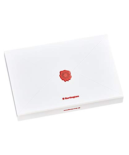 Burlington Calcetines Secret Love Message Box de algodón para hombre, color rojo, reforzados, sin patrón, transpirables, delgados y lisos, en caja de regalo, 1 par Rojo (Red 8009) 40-46