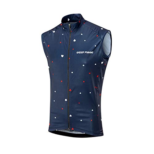 BurningBikewear Uglyfrog Mens Transpirable sin Mangas Ciclismo Jerseys Chaleco Ciclismo Camisas Tapas de Bicicletas para Bicicletas MES2019MJ01