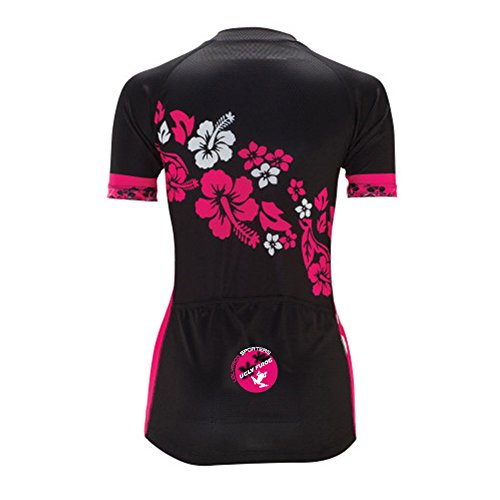 BurningBikewear Uglyfrog Ropa Maillot de Ciclismo Jerseys para los Mujer Manga Corta Traje Pants [opción:Tirante,3D Pad Cojín] MESQXF04