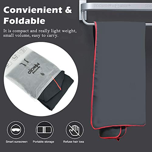 BUZIFU Poncho de Toalla con Capucha, Poncho Cambiador Playa para Hombre y Mujer, Poncho Surf, Poncho de Playa de Secado Rápido, Poncho de Surfista, Cómodo y Absorbente, Poncho para Piscina, Mar y Spas