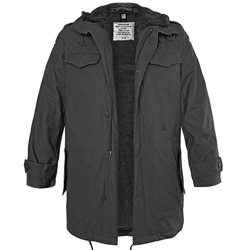 bw-online-shop Parka del ejército alemán con forro Negro 48 cm