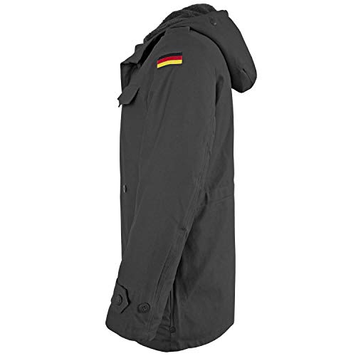 bw-online-shop Parka del ejército alemán con forro Negro 48 cm