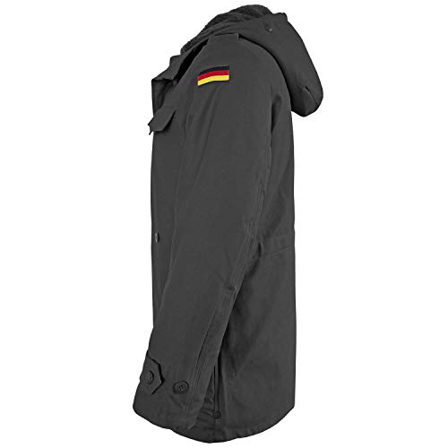bw-online-shop Parka del ejército alemán con forro Negro 48 cm
