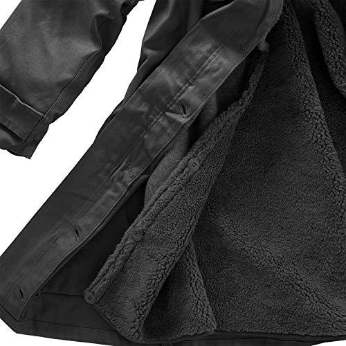 BW-ONLINE-SHOP - Parka del ejército alemán con forro Negro 60