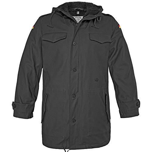 BW-ONLINE-SHOP - Parka del ejército alemán con forro Negro 60