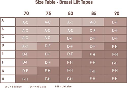 Bye Bra Realzante de Pecho Adhesivo, Sosténes Adhesivos, Cinta para Pecho, Realce del Escote - Tallas: D-F, con Pezoneras de Seda Color Piel 3 Pares de Uso Unico