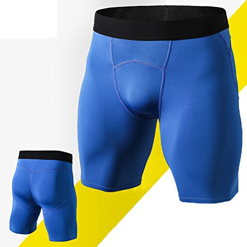 Byqny Deporte Leggins Jogging Pantalones Cortos de Capa Base de Compresión para Hombres con Función de Secado Rápido Mallas
