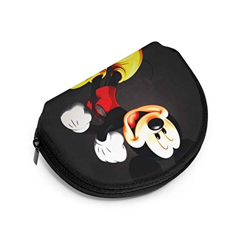 Ca-rtoon M-Ickey Mouse - Monedero para mujer, estuche de almacenamiento para monedas, llaves, pintalabios, 4,7 x 3,5 cm