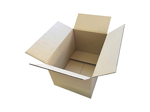Cajeando | Pack de 20 Cajas de Cartón | Tamaño 43 x 30 x 25 cm | Canal Simple de Alta Calidad Reforzado y Resistencia | Mudanza y Almacenaje | Fabricadas en España