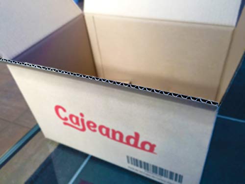 Cajeando | Pack de 20 Cajas de Cartón | Tamaño 43 x 30 x 25 cm | Canal Simple de Alta Calidad Reforzado y Resistencia | Mudanza y Almacenaje | Fabricadas en España