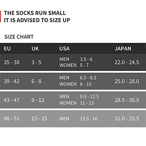 Calcetines de Bambú 3 Pares (Negro, EU 43-47)