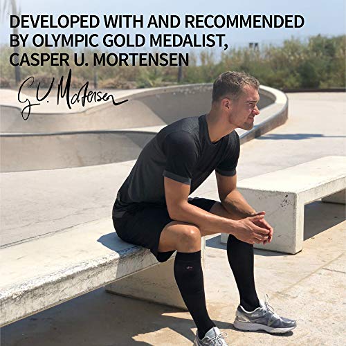 Calcetines de Compresión 2 pares (Negro sólido, EU 43-47)