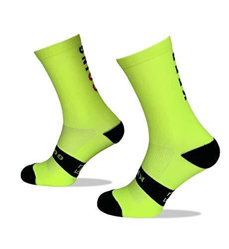 Calcetines Deportivos Técnicos Compresivos, diseñados para el Alto Rendimiento en la Práctica Deportiva de Running, Ciclismo, CrossFit, Gimnasio.Coolmax,Termorregulador y antibacteriano.