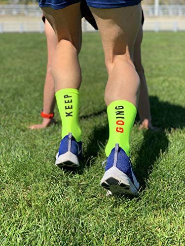 Calcetines Deportivos Técnicos Compresivos, diseñados para el Alto Rendimiento en la Práctica Deportiva de Running, Ciclismo, CrossFit, Gimnasio.Coolmax,Termorregulador y antibacteriano.