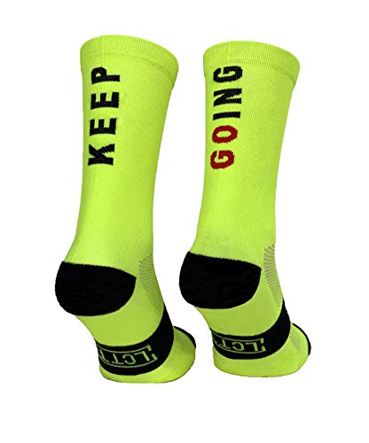 Calcetines Deportivos Técnicos Compresivos, diseñados para el Alto Rendimiento en la Práctica Deportiva de Running, Ciclismo, CrossFit, Gimnasio.Coolmax,Termorregulador y antibacteriano.