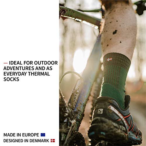 Calcetines Ligeros de Senderismo y Trekking de Lana Merino 3 pares (Gris, EU 39-42)