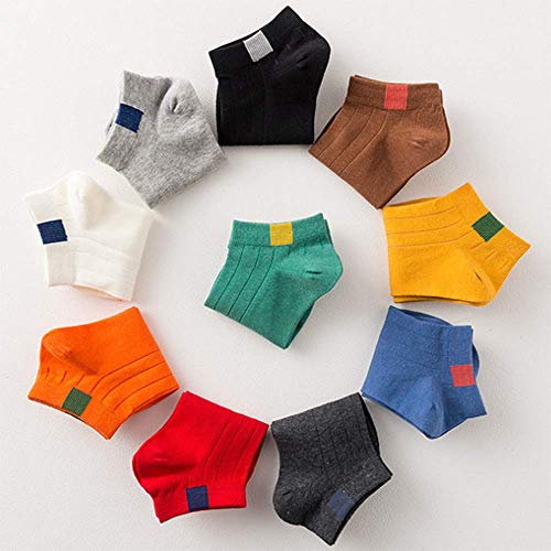 Calcetines ocasionales de corte bajo de 6 pares para niñas, calcetines cortos respirables de mujer para deportes al aire libre