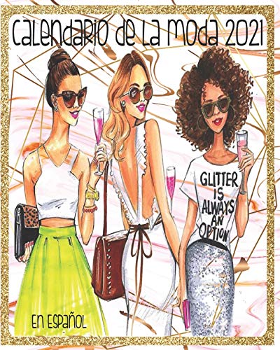 Calendario De La Moda 2021 En Español: Moda Femenina En Mármol Rosa Y Dorado 2021 Organizador De Calendario Con Páginas Semanales Y Mensuales En Español