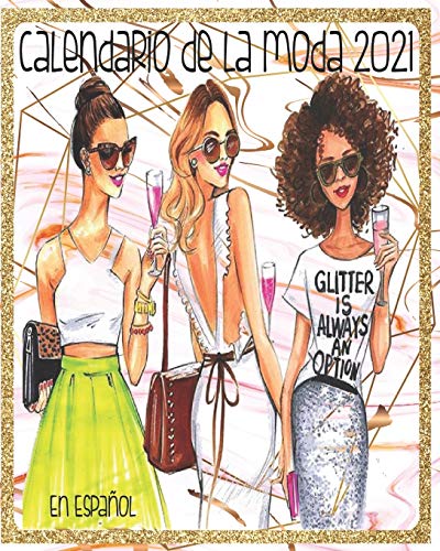 Calendario De La Moda 2021 En Español: Moda Femenina En Mármol Rosa Y Dorado 2021 Organizador De Calendario Con Páginas Semanales Y Mensuales En Español