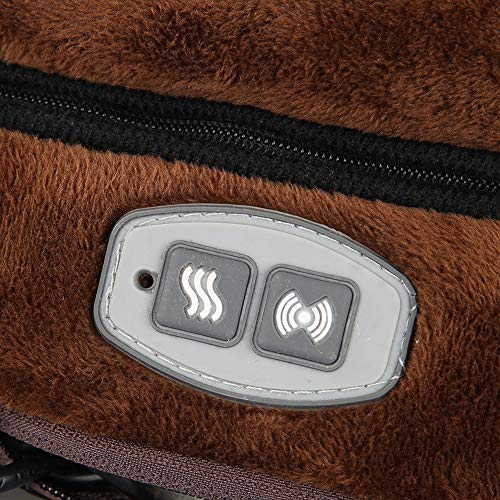 Calentador eléctrico del pie, calentador removible del pie Bota 5 Configuración de calor y apagado automático, con controlador de mano Suave y relajante Forro interior de lana de cordero(EU-Plug)
