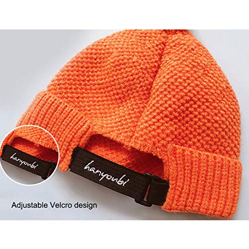 Cálido Invierno de punto sombrero del bebé for niñas otoño linda clásica del niño de las muchachas ajustables Diseño Hat for Edad 10-30 Meses Gorra de esquiar ( Color : Blue , Size : 10-30 months )