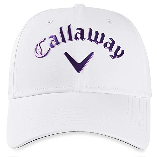Callaway Golf Liquid Metal 2020 Gorra Hombre, Blanco/Viola, Talla única