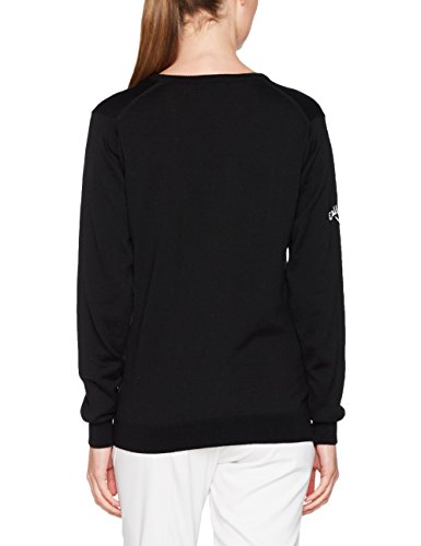 Callaway Merino Windstopper Vest Sweater de Golf, Mujer, Negro, XL