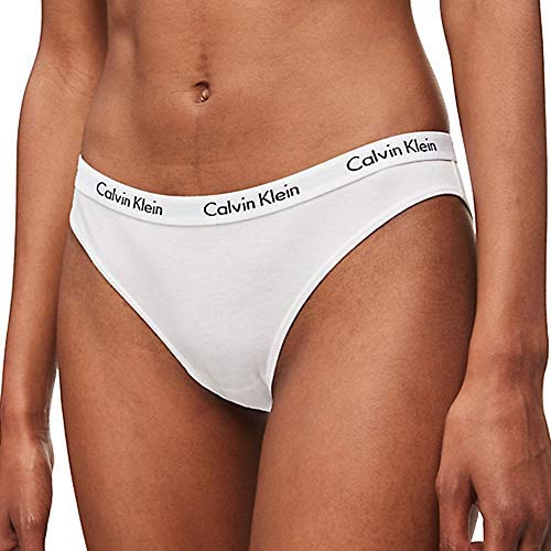 Calvin Klein 000QD3588E Braguita, Negro (Black/White/Black Wzb), L (Pack de 3) para Mujer