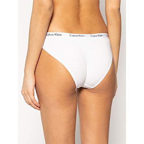 Calvin Klein 000QD3588E Braguita, Negro (Black/White/Black Wzb), M (Pack de 3) para Mujer