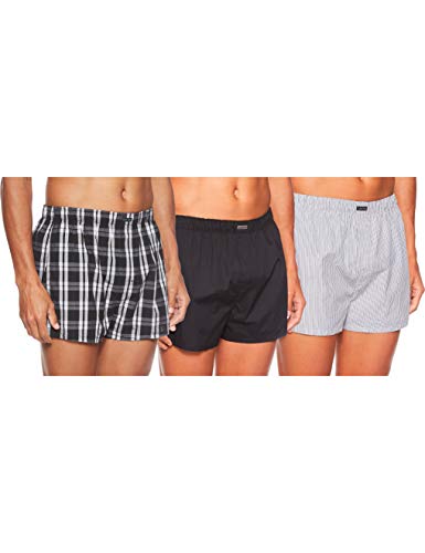 Calvin Klein 3Er-Pack Boxershorts Calzoncillos, Negro (Blk/Morgan Plaid/Montague Stripe BMS), XL para Hombre